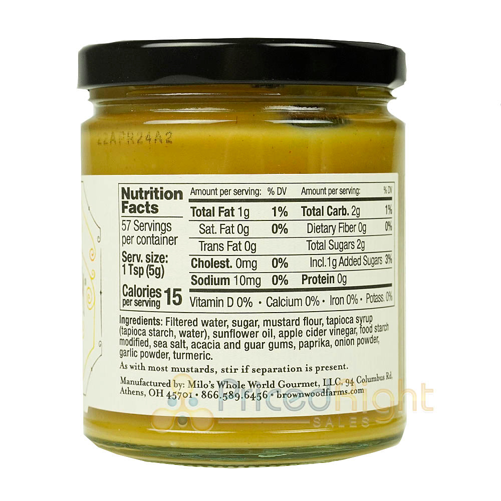 Brownwood Farms Famous Kream Mustard Spread Sweet Hot Creamy Gluten Free 10 oz