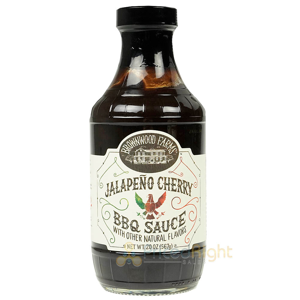 Brownwood Farms Jalapeno Cherry & Cherry BBQ Sauce All Natural 2 Pack 20 oz