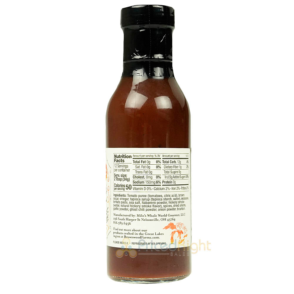 Brownwood Farms Ghost Pepper & Maple Bacon BBQ Sauce Bundle 14oz Bottles