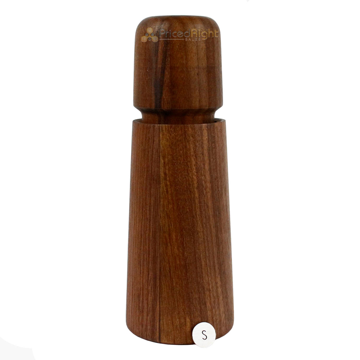 CrushGrind Stockholm Salt and Pepper Mill Patented Ceramic Grinder Walnut 6.6"