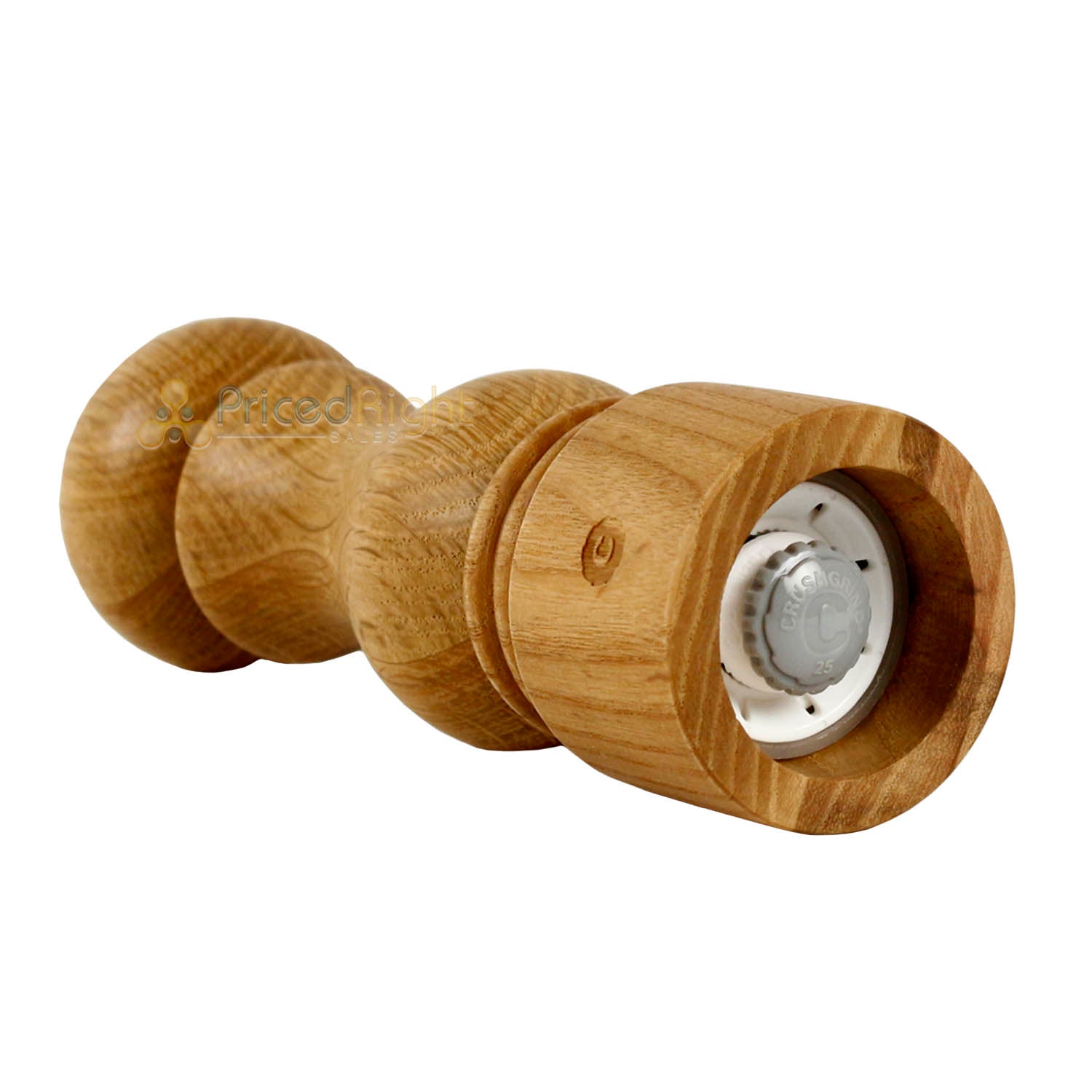 CrushGrind Torino Salt or Pepper Mill and Patented Ceramic Grinder Oak 20cm