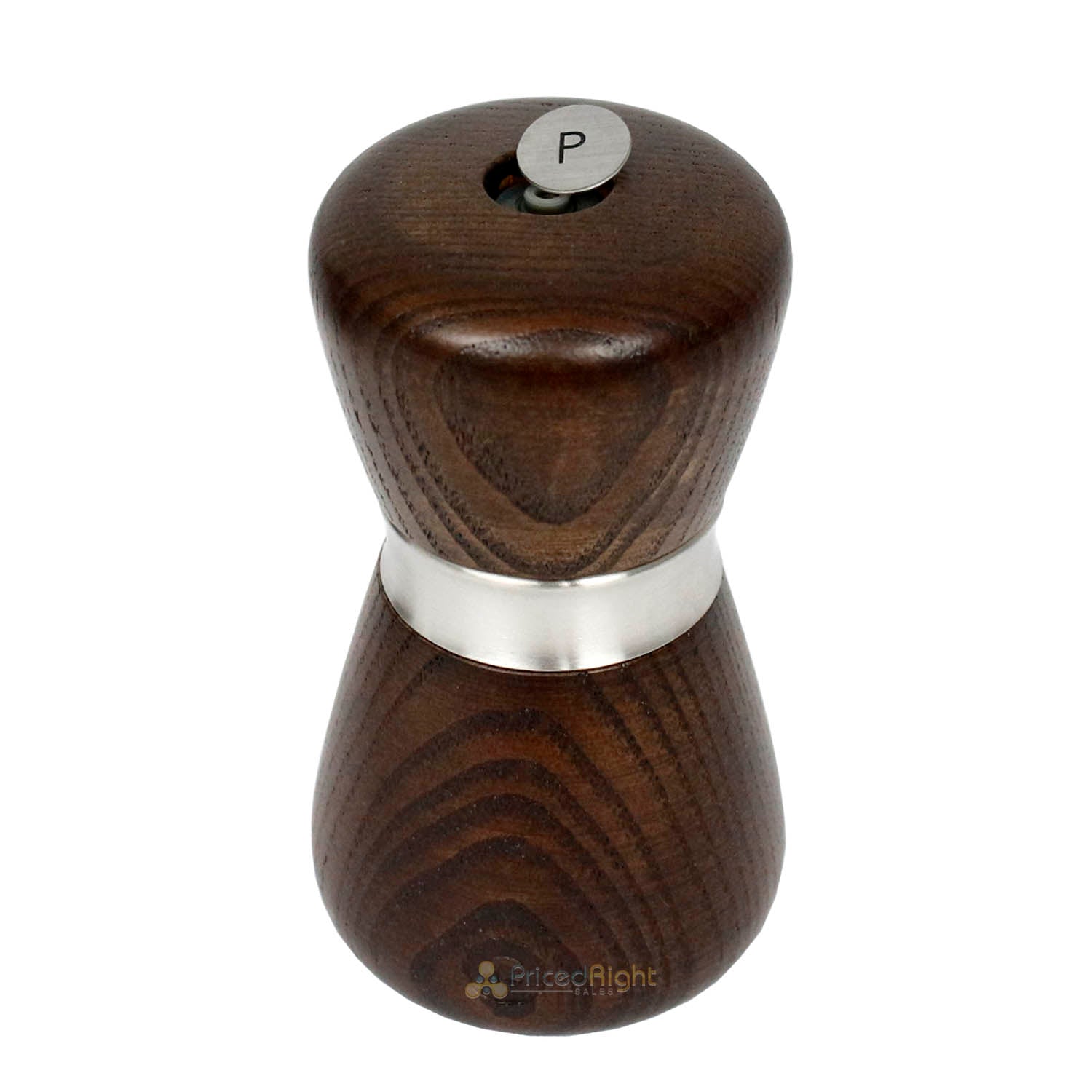 CrushGrind Kyoto Mini Salt or Pepper Mill Patented Ceramic Grinder Ash 10cm