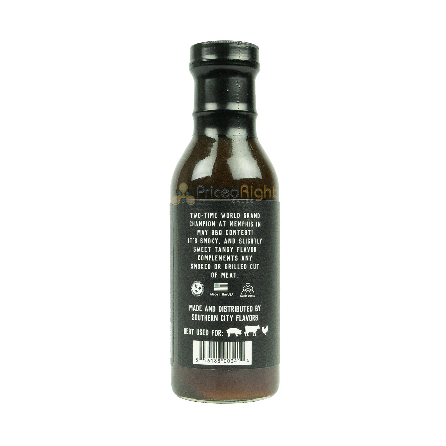 Southern City Flavors Mike's BBQ Sauce Made In Small Batches Tangy Smokey 15 Oz