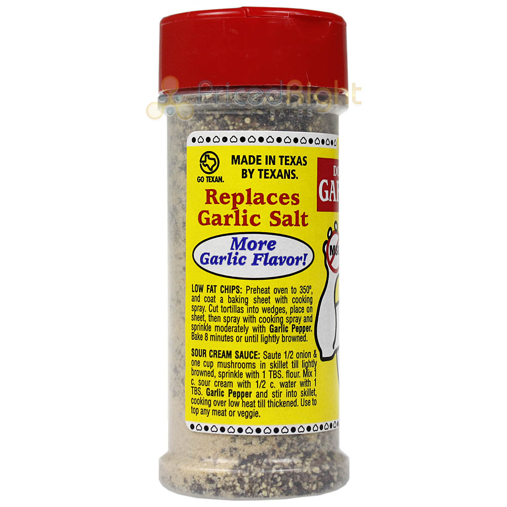 Obie Cue's Garlic Pepper Seasoning Double Strength No MSG Sugar or Gluten 5.4 Oz