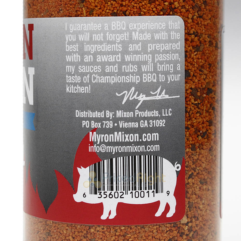 Myron Mixon Original Meat Rub Made By A 4-Time Barbecue World Champion 12 oz.