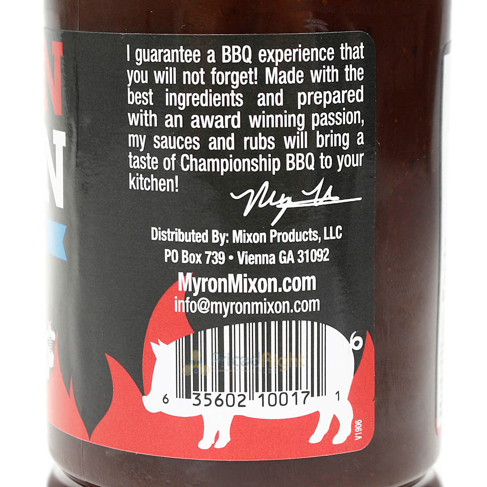 Myron Mixon Honey Smoked BBQ Sauce Made By A 4-Time BBQ World Champion 19 oz.