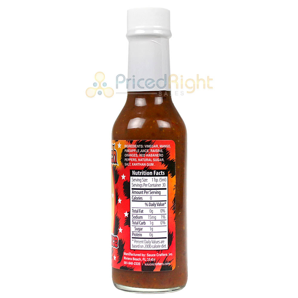 Sauce Crafters Sauce Bitch Hot Sauce Habanero Mango Pineapple 5 Oz Bottle