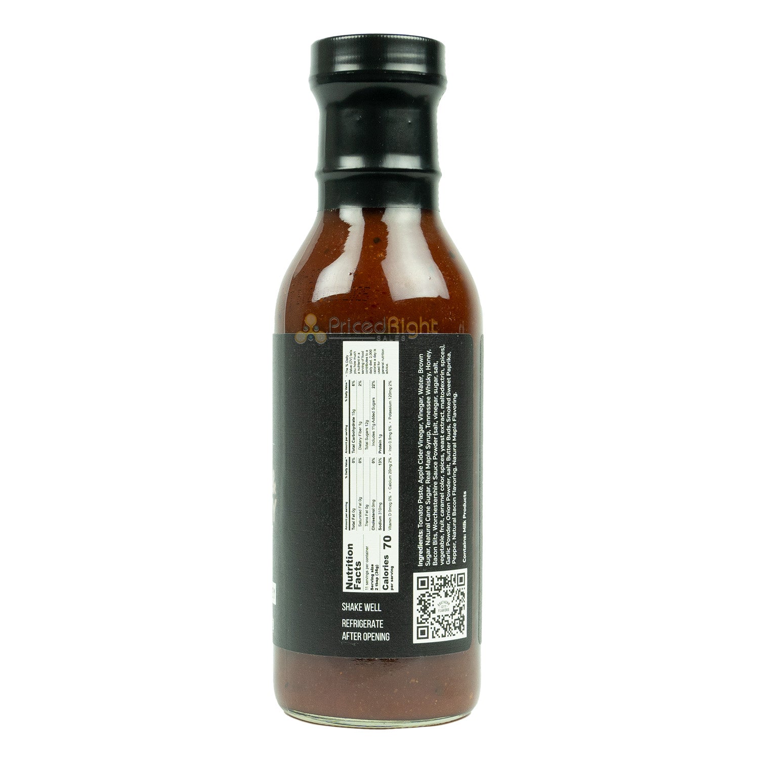 Southern City Flavors Bacon and Whiskey BBQ Sauce Made In Small Batches 15 Oz