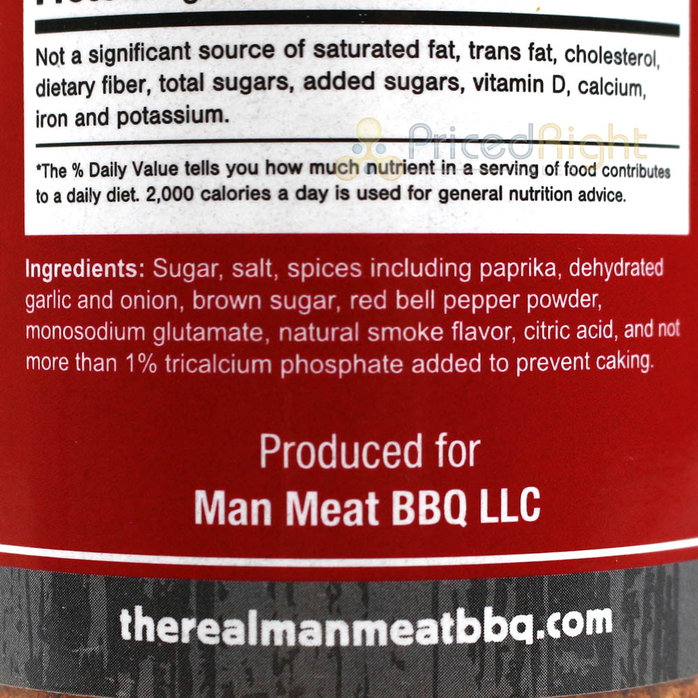 The Real Man Meat BBQ 13.7 Oz Kansas City Style Competition Rub 11003-ManMeat