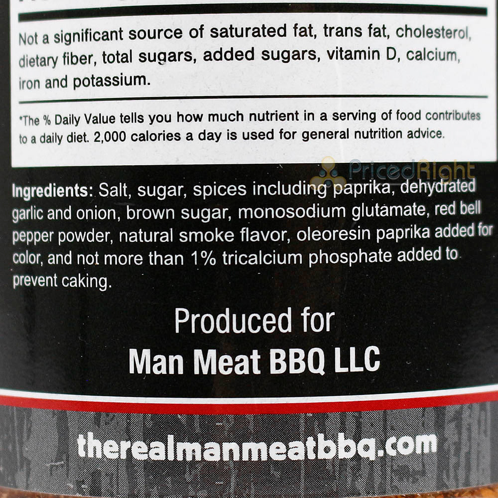 The Real Man Meat BBQ 14 Oz Texas Style Competition Rub Seasoning 11004-ManMeat