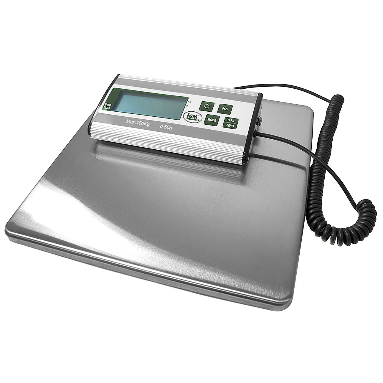 LEM Stainless Steel LED Digital Scale 330 Lb Max Capacity 10.5" x 10.5" 1167