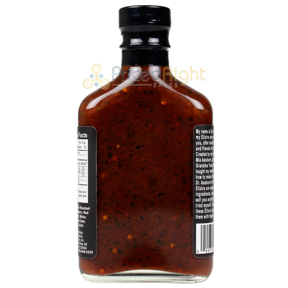 Sauce Crafters Dr. Assburns Fire Roasted Habanero Hot Sauce Smokey 5.7 Oz Bottle