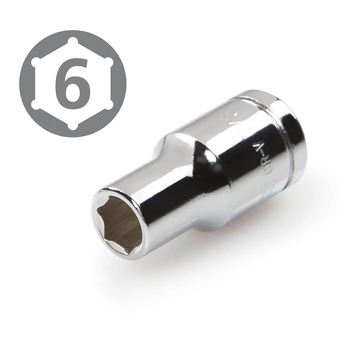 6 Point 1/4" Drive x 7/32" Shallow Socket Premium Vanadium Steel TEKTON 14101