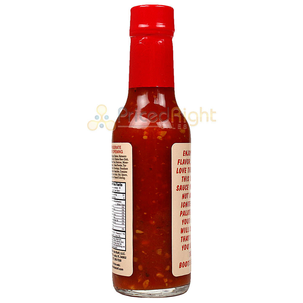 Sauce Crafters Brenda's Bootie Burner Hot Sauce Habanero Garlic 5 Oz Bottle