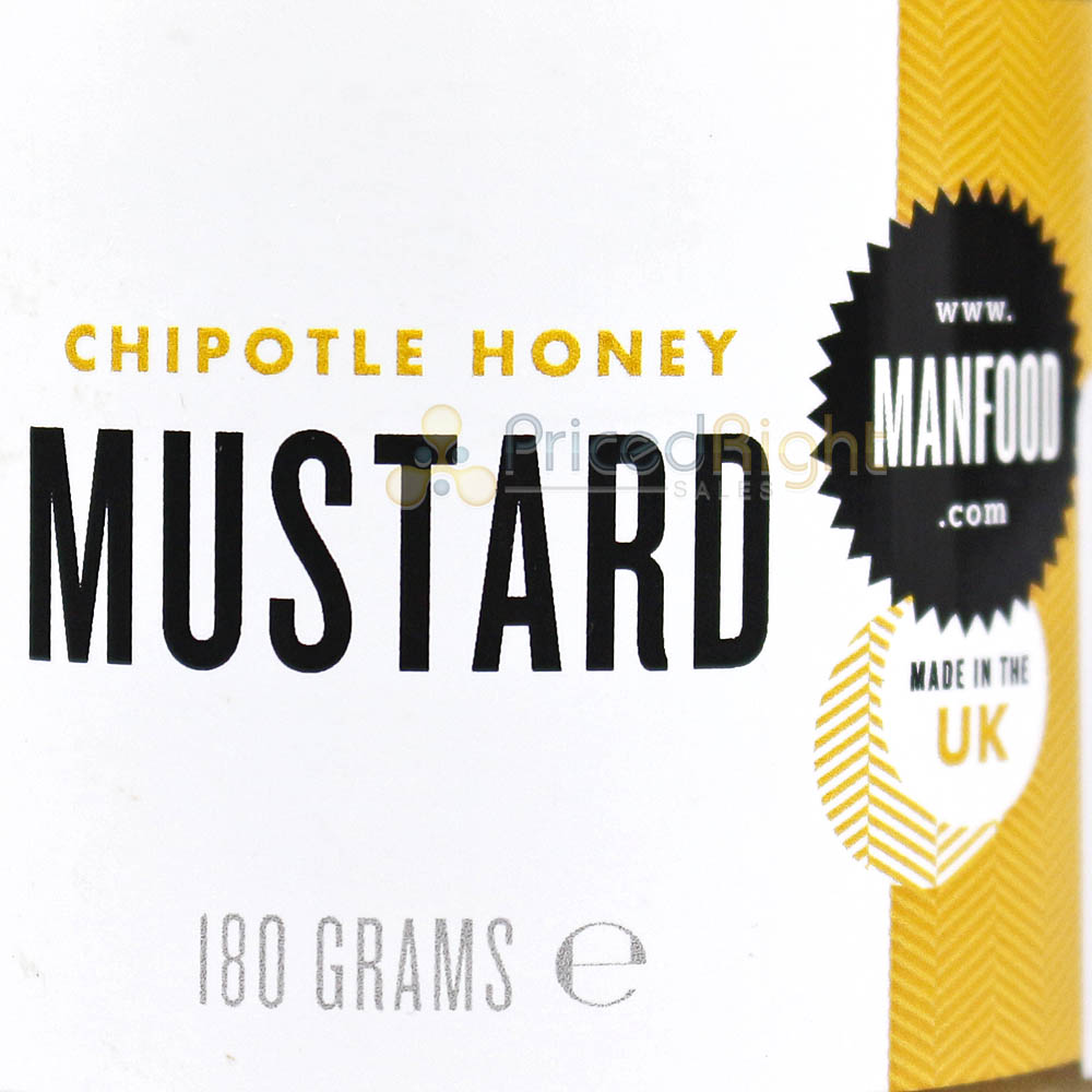 Manfood 6oz Chipotle Honey Mustard with Sweet Heat Flavor Dip or Marinade 150178