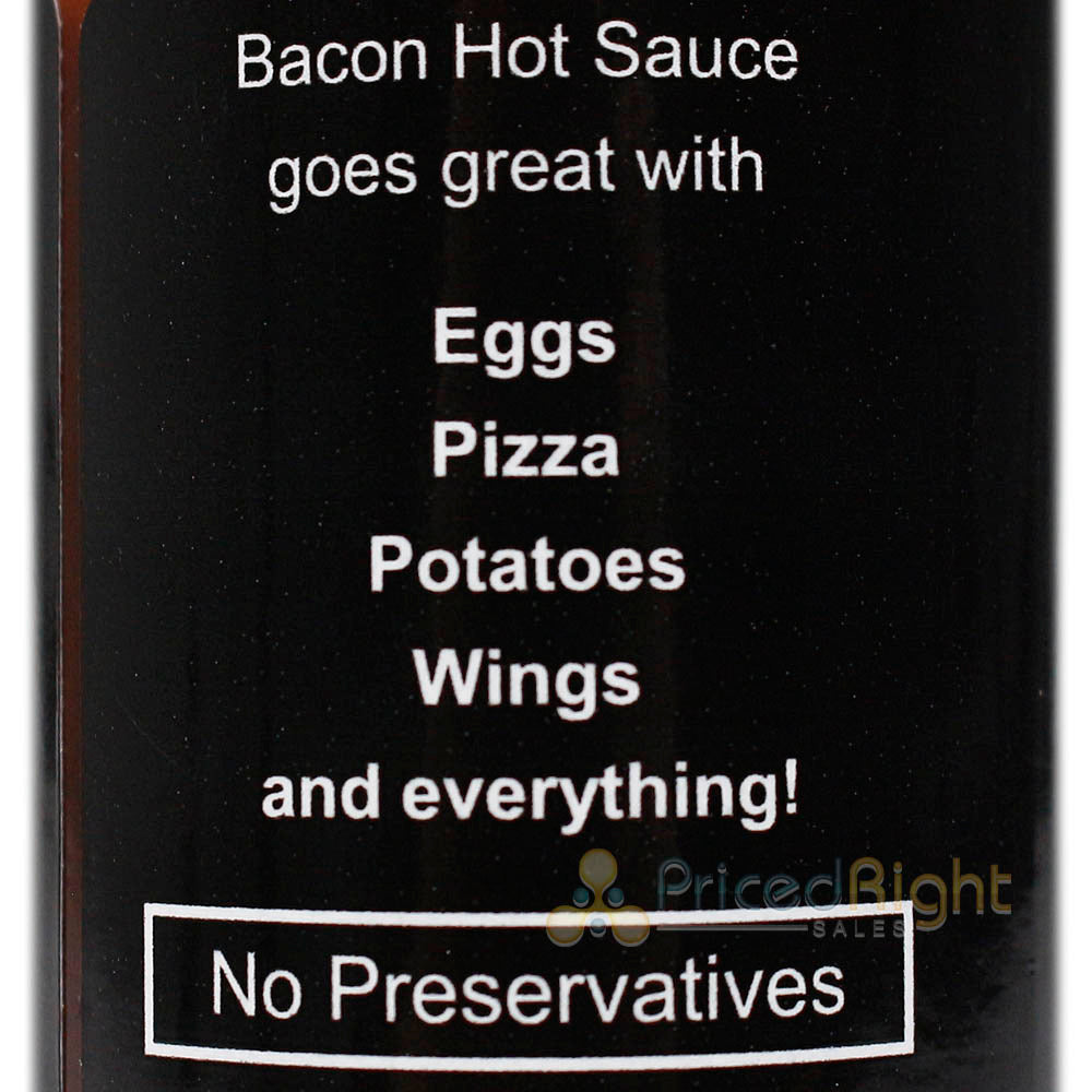 Sauce Crafters Bacon Flavored Hot Sauce Cayenne Spicy 5 Oz Bottle