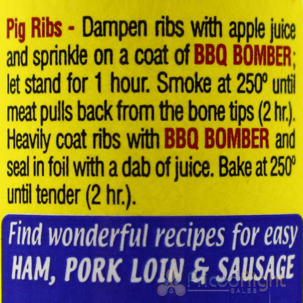 Obie Cues BBQ Bomber Mild Brown Sugar Rub & Bean Seasoning No Gluten or MSG 4 Oz