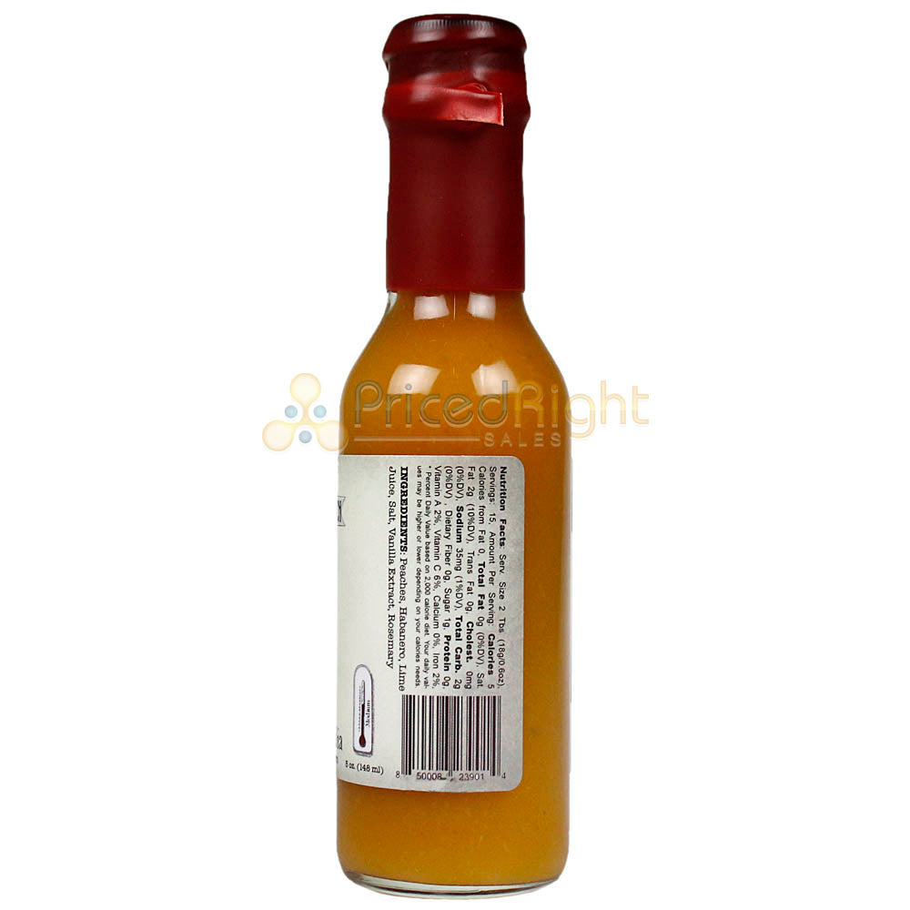 Peaches En Regalia Hot Sauce Sweet Medium Heat Cooper's Small Batch 5 Oz Bottle