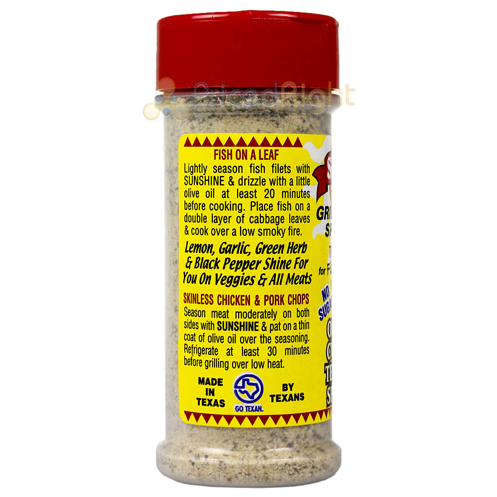 Obie Cue's Sunshine Grilling Spice Fish Poultry Beef Veggies Pork No MSG 4.8 Oz