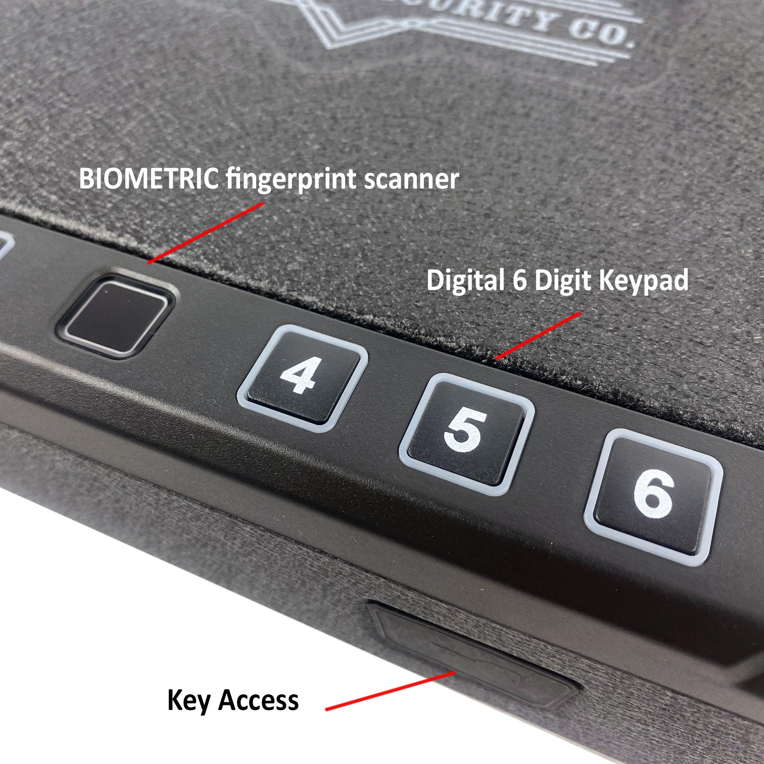 Biometric Handgun Safe Lock Box With Finger Print Scanner and Keypad Surelock