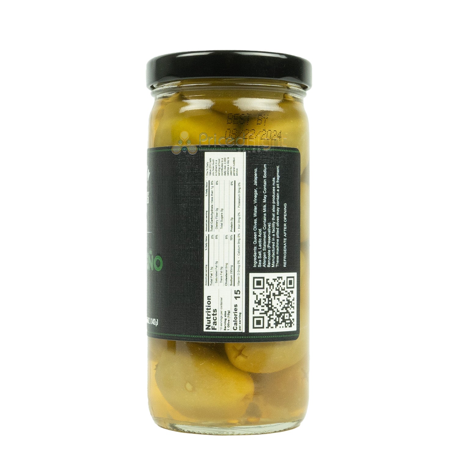 Southern City Flavors Jalapeno Stuffed Olives 8 Oz Container Made In The U.S.A.