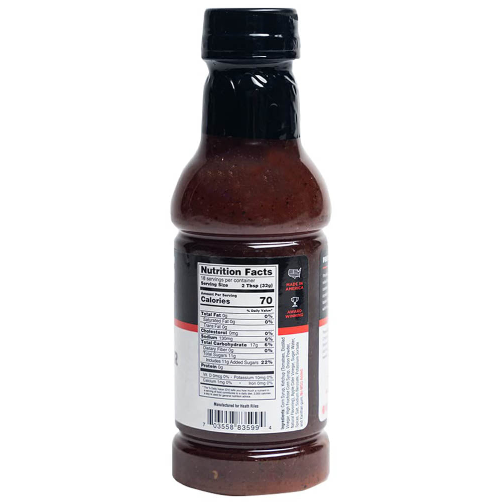 Heath Riles Tangy BBQ Sauce 16 Oz Bottle Memphis Style No MSG 35994