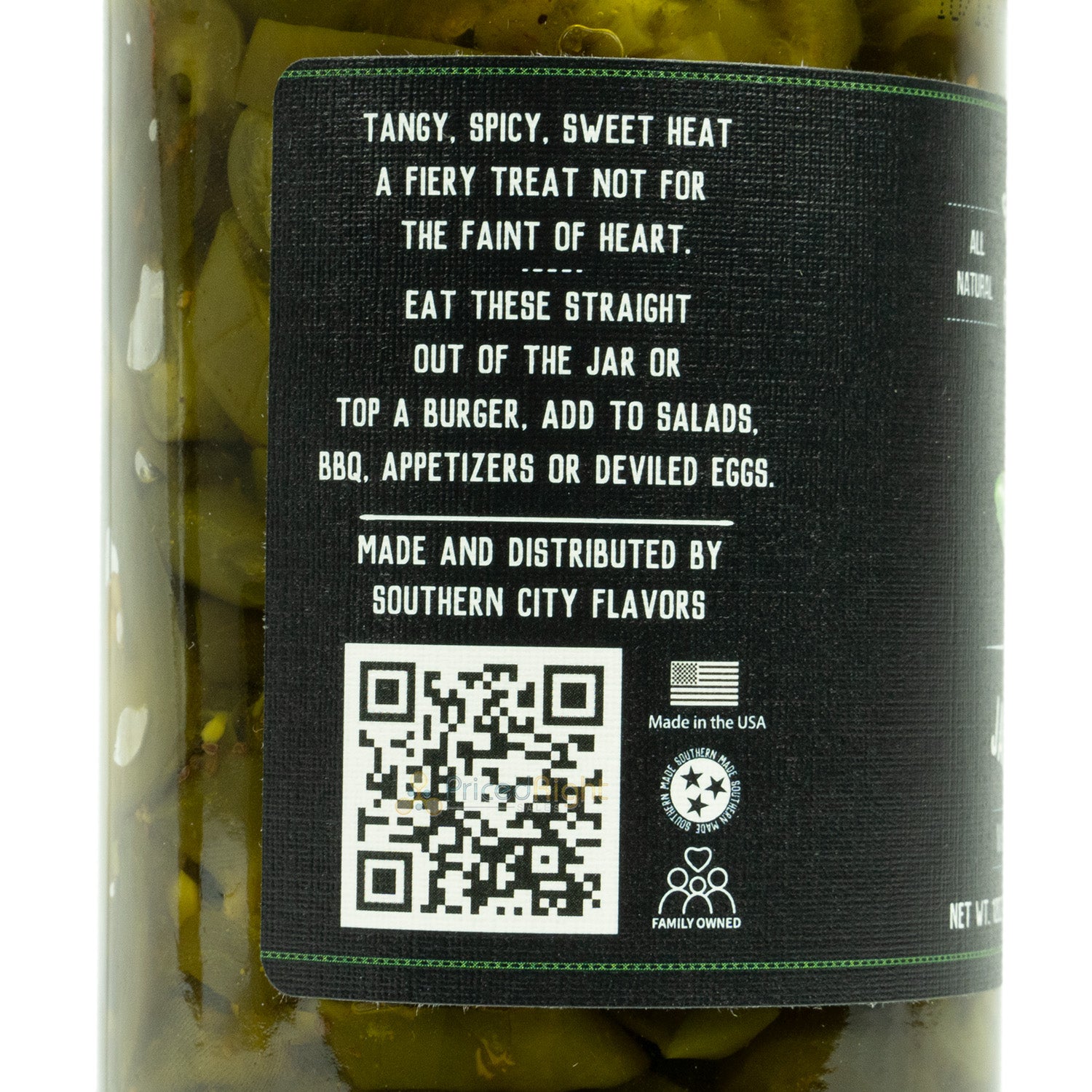 Southern City Flavors Candied Jalapenos All Natural And Gluten Free 12 Oz. Jar