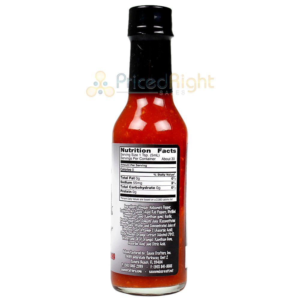 Sauce Crafters Hogs Ass Garlic Habanero Hot Sauce 5 oz Bottle