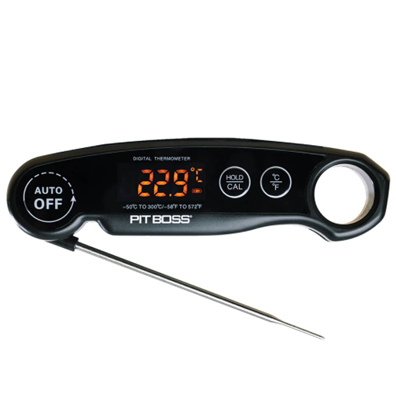 Pit Boss Digital Meat Thermometer LED Display 550 Degrees Fahrenheit Max 40853