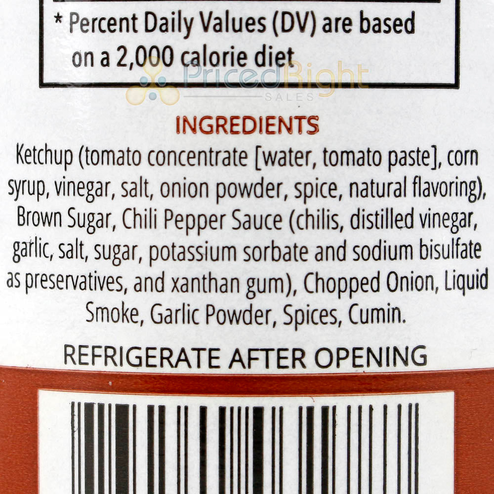 Big Rick's Chipotle Barbecue Sauce Smoky Flavor with a Zing Barbecue 20 oz. Jar