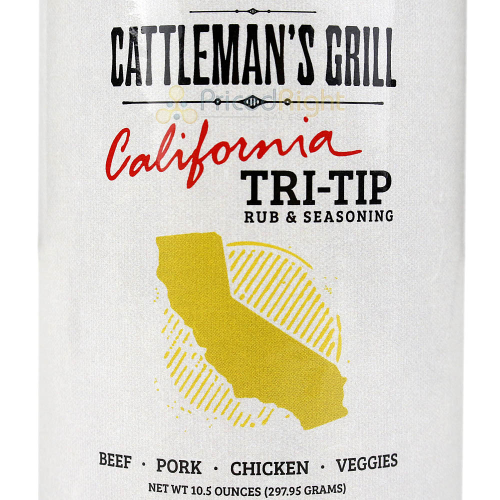 Cattleman's Grill California Tri-Tip Rub & Seasoning 10.5 Oz Mellow Blend Flavor