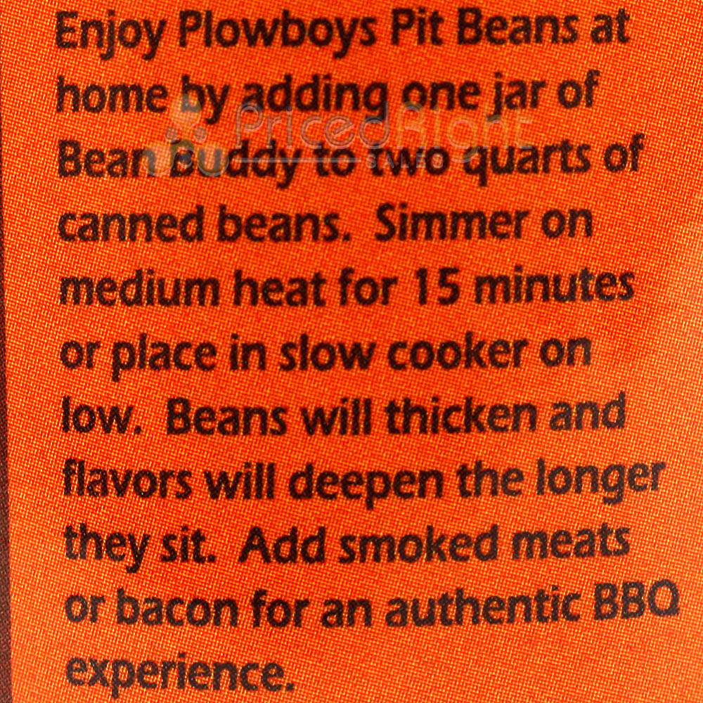 Plowboys BBQ Bean Buddy Thick & Rich Starter Pit Beans 16 oz. Jar Gluten Free