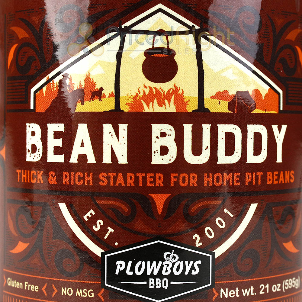 Plowboys BBQ Bean Buddy Thick & Rich Starter Pit Beans 16 oz. Jar Gluten Free