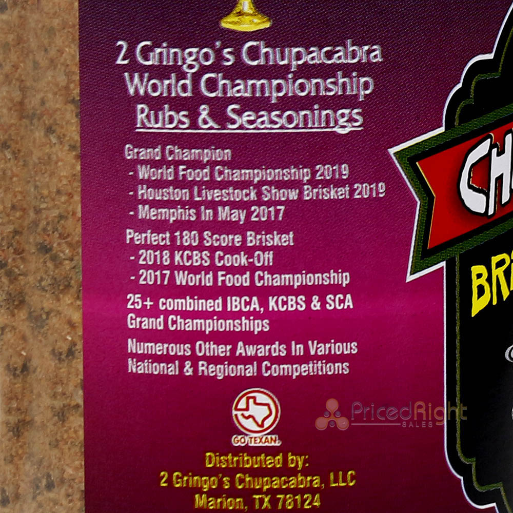 2 Gringos Chupacabra Brisket Magic Blend 12 Oz All Purpose Seasoning Single