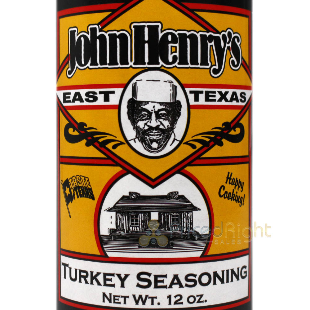 John Henry's Turkey Seasoning Herbs Garlic Lemon All Purpose Rub 12 oz Bottle