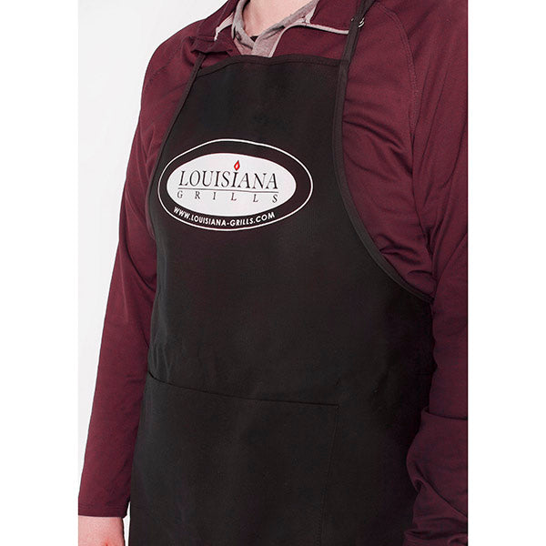 Louisiana Grills Apron with Large Pockets Adjustable Strap Black 58009