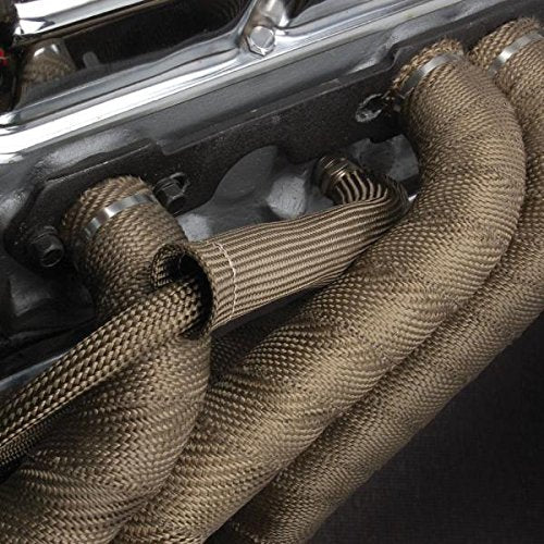 Titanium Exhaust Header Pipe Heat Wrap 2" x 15' Roll 2500°F DEI 010129 Hi Temp