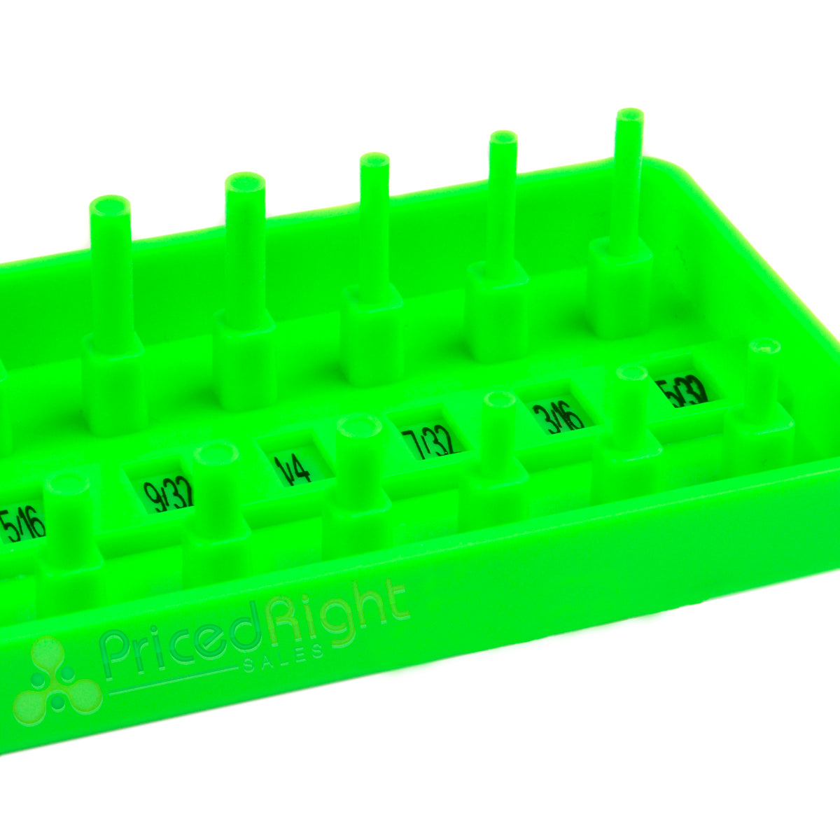 1/4" Socket Tray Holder Organizer Metric SAE Adjustable Universal Green 67260