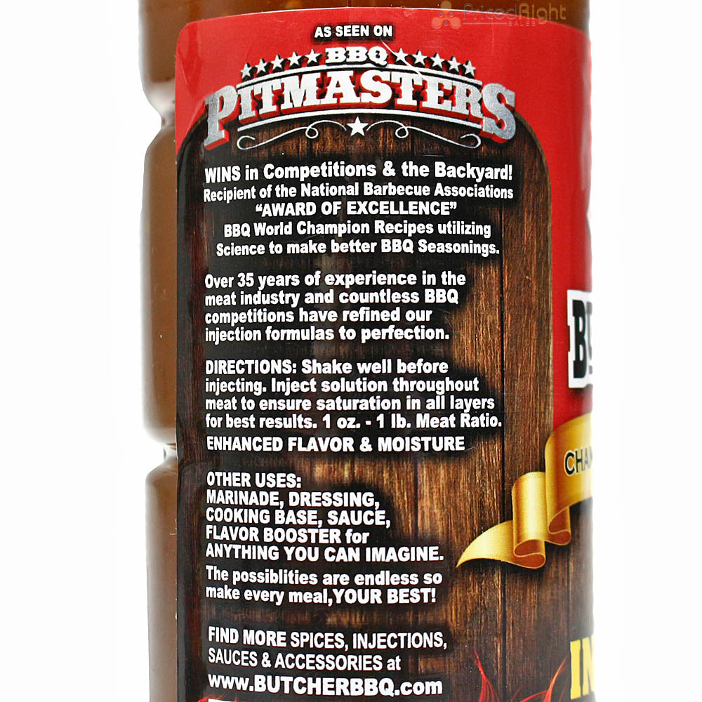 Butcher BBQ Championship Formula Liquid Beef Brisket and Pork Injection 2-Pack