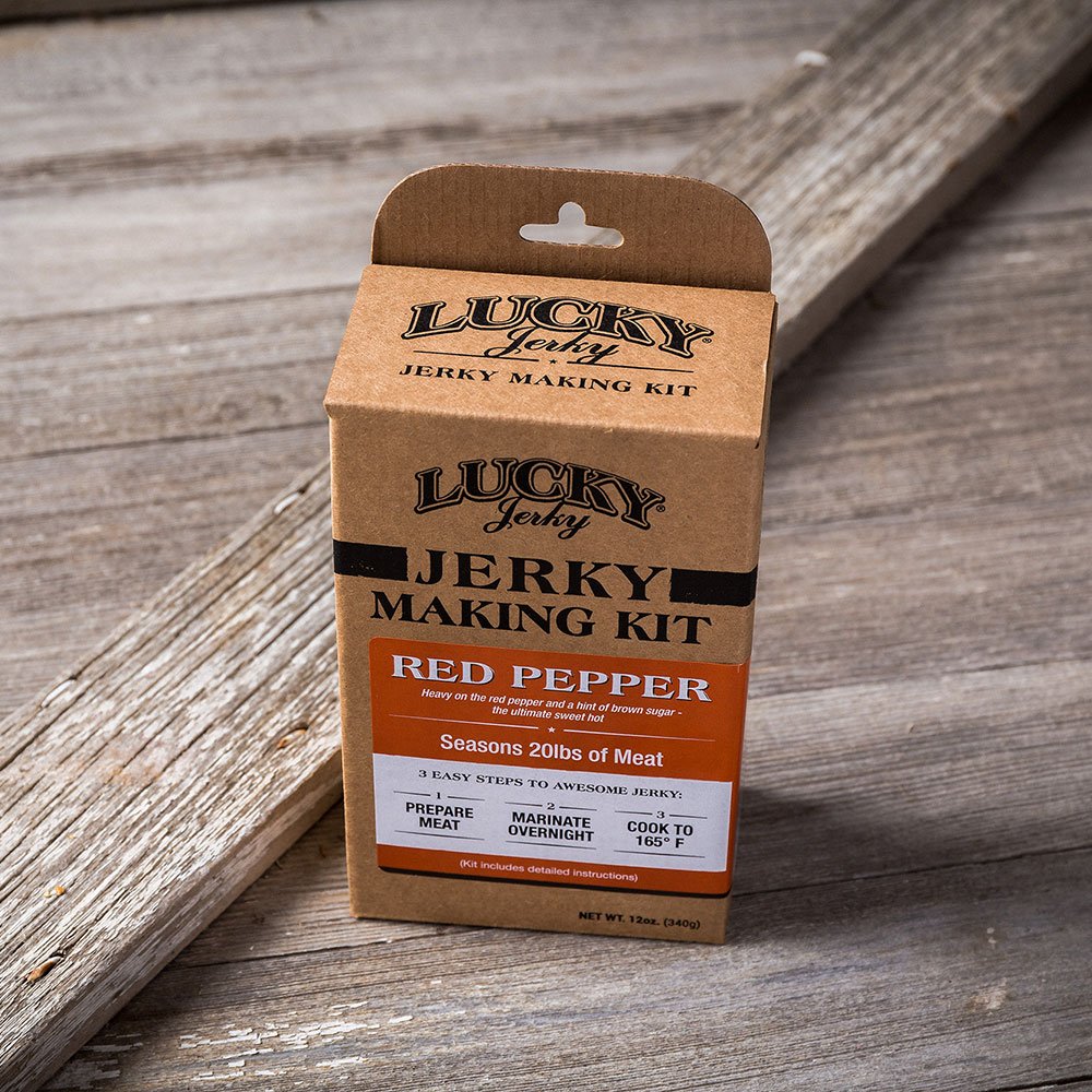 Lucky Jerky DIY Red Pepper Jerky Making Kit 12 Oz Box for 20 lbs of Meat 7005