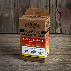 Lucky Jerky Sweet & Spicy Jerky Making Kit 12 Oz Box DIY for 20 lbs of Meat 7017