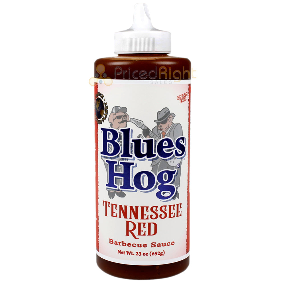 Blues Hog Original 25 Oz and Tennessee Red 23 Oz BBQ Sauce Squeeze Bottle 2 Pack