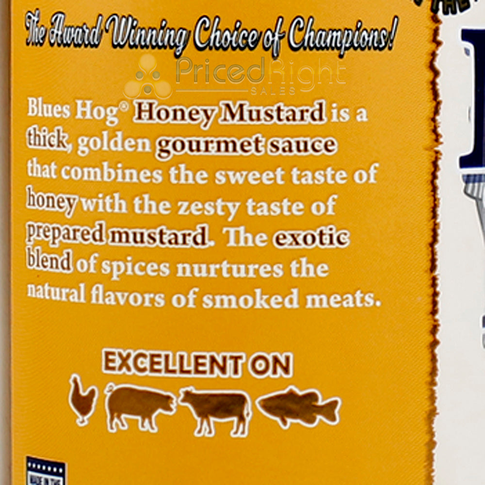 Blues Hog Honey Mustard Gourmet Sauce 21 Oz Squeeze Bottle Gluten Free