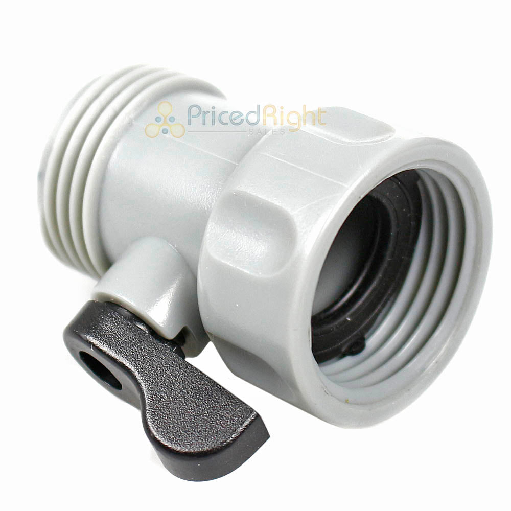 3/4" Shut Off Valve Garden Hose Connector ABS Plastic Multi Purpose Bond 70727