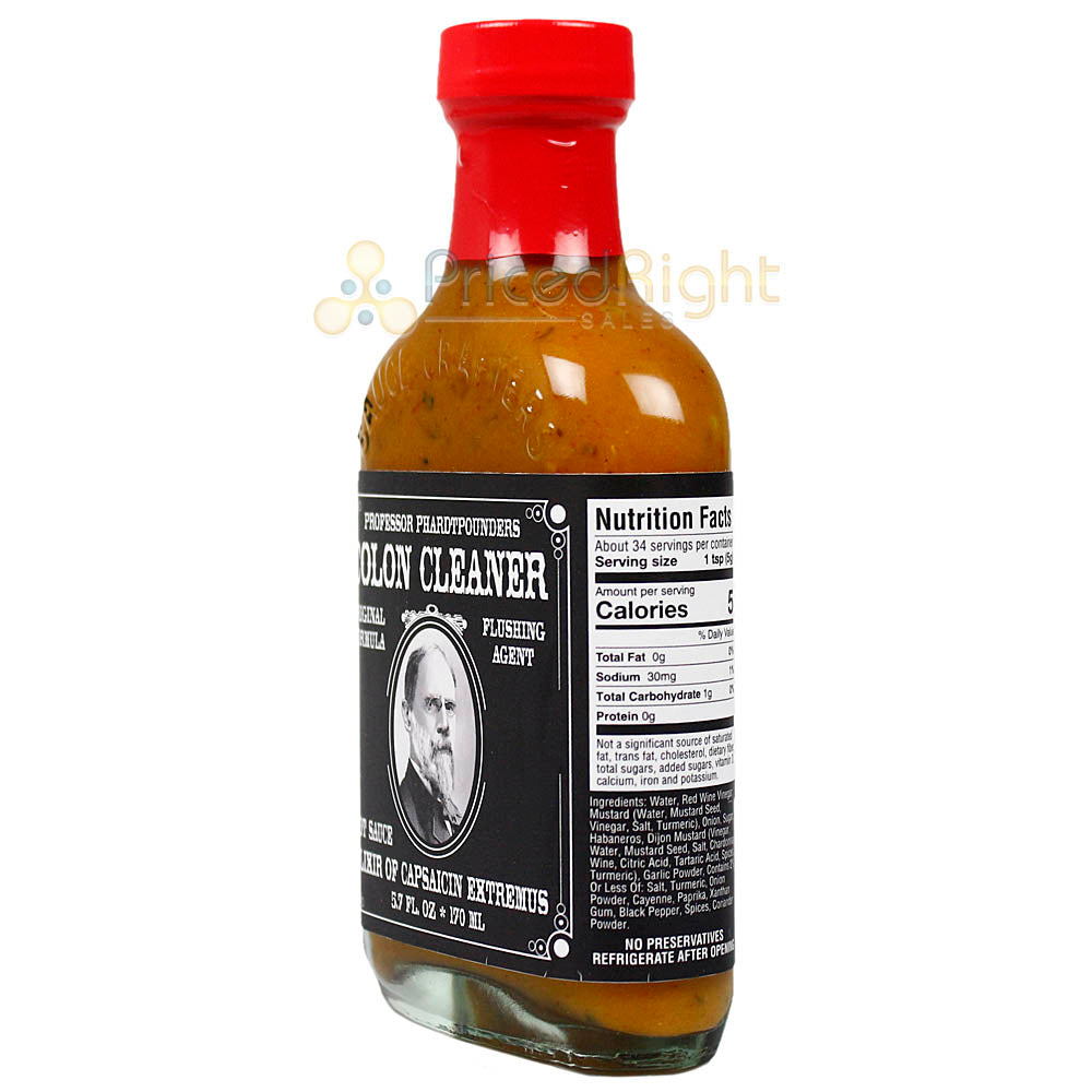 Sauce Crafters Phardtpounders Colon Cleaner Hot Sauce 5.7 Oz Bottle