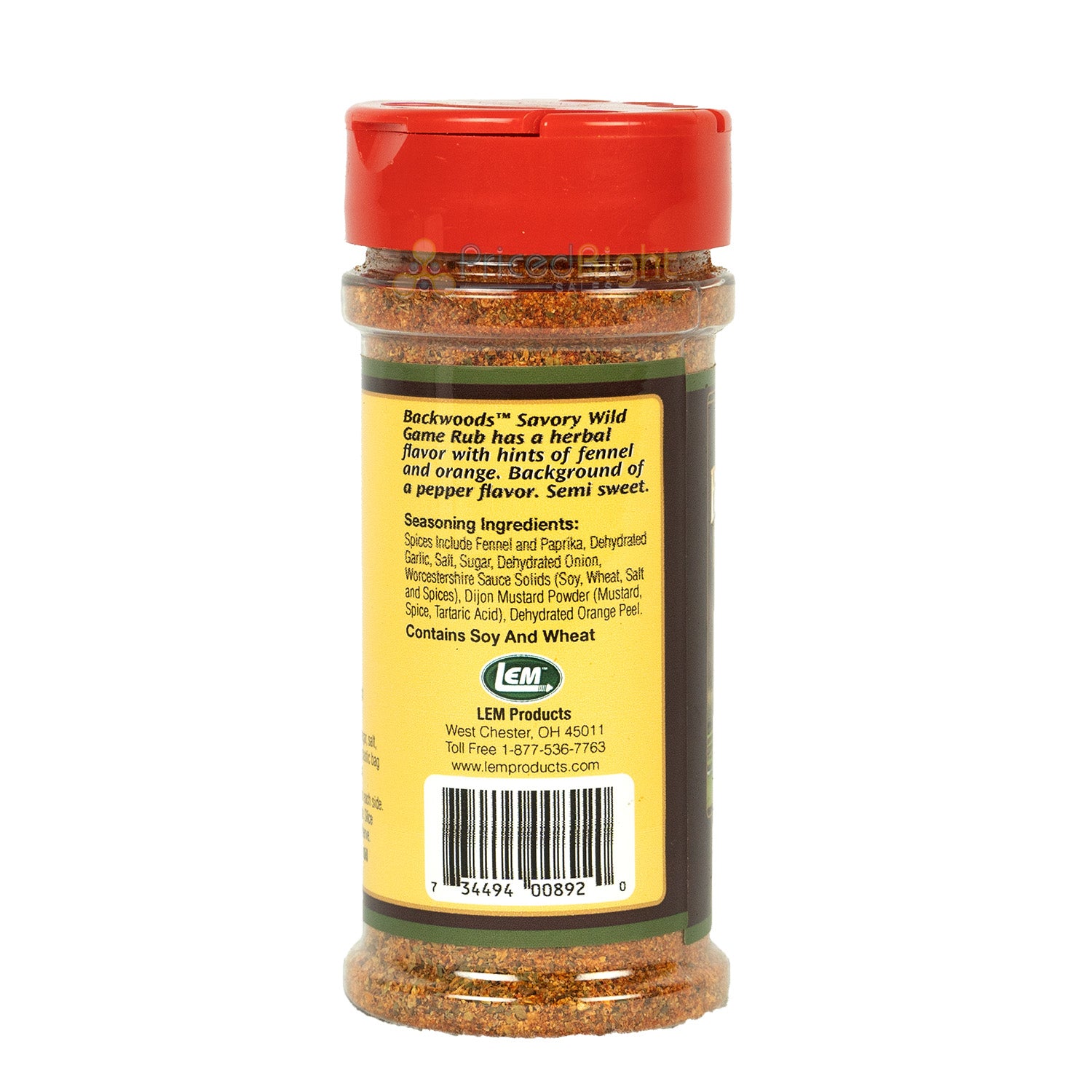 LEM Savory Wild Game All Purpose Gourmet Seasoning & Rub Backwoods 4.48 Ounces