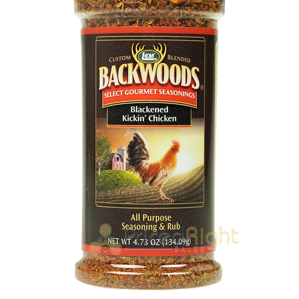 LEM Blackened Kickin' Chicken All Purpose Seasoning & Rub Backwoods 4.73 Ounces