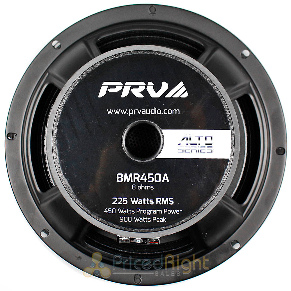 PRV Audio 8" Midrange Loudspeaker 450 Watts Max 8 Ohm Alto Series 8MR450A Single