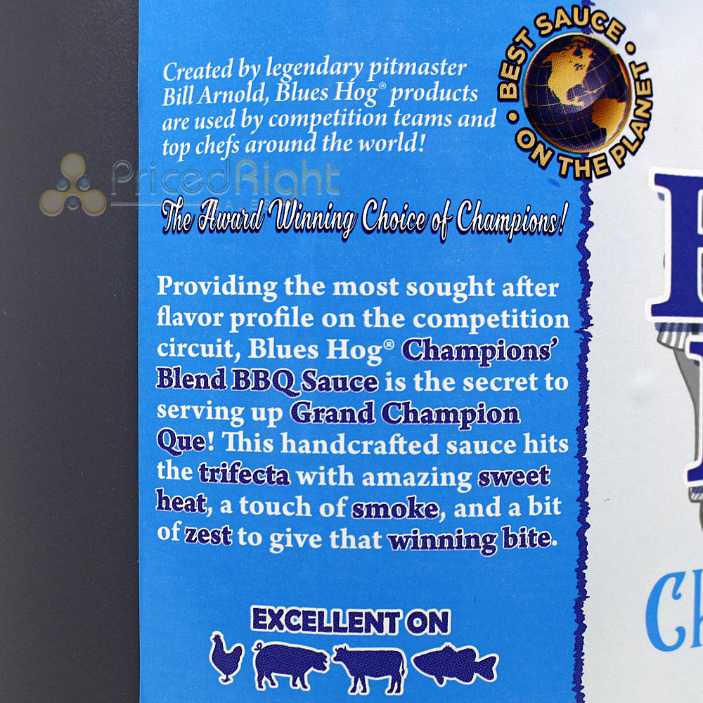 Blues Hog Champions Blend BBQ Sauce Sweet Heat Smokey Zesty 167 Oz Jug No Gluten