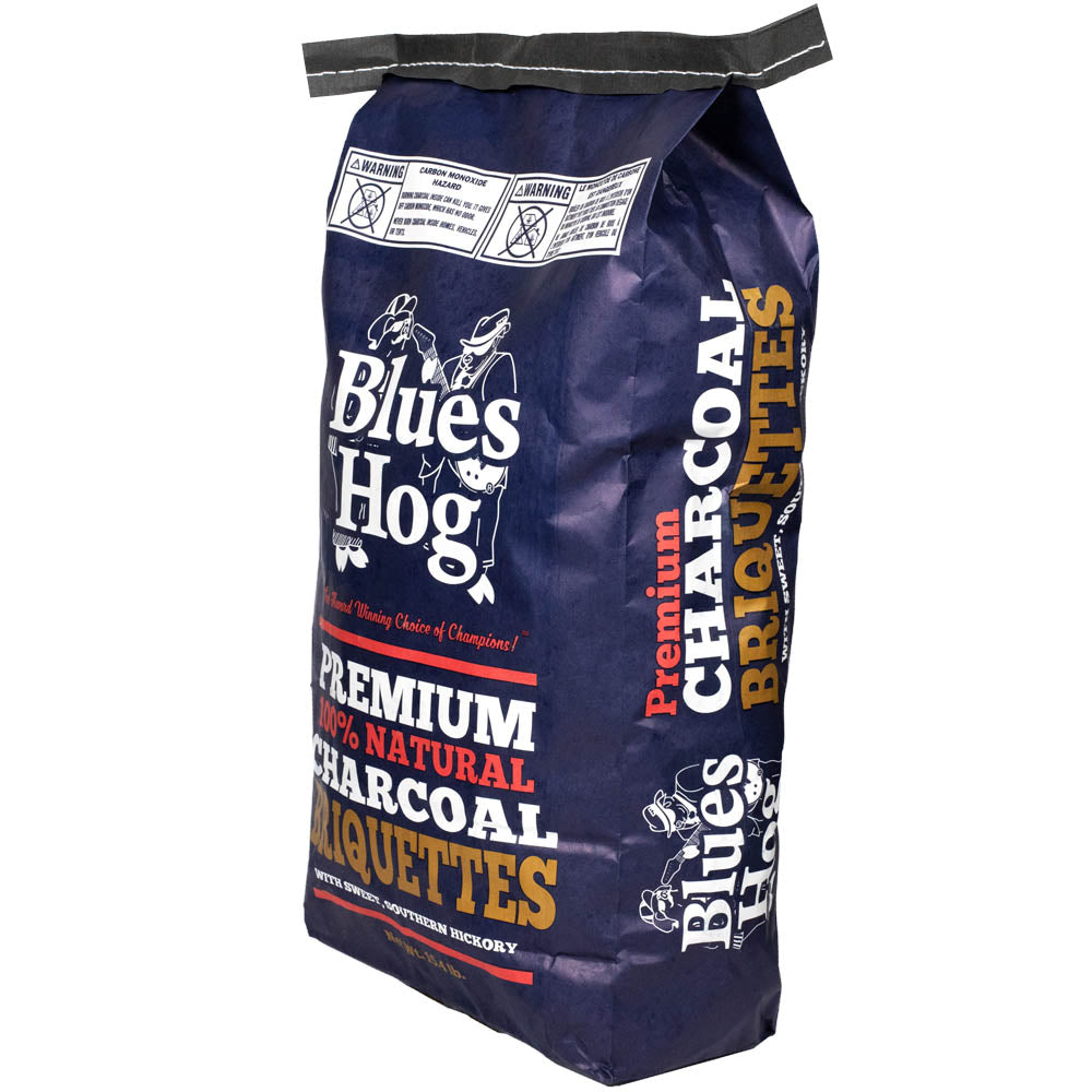 Blues Hog Premium Charcoal Briquettes Southern Hickory 100% Natural 15.4 lb Bag